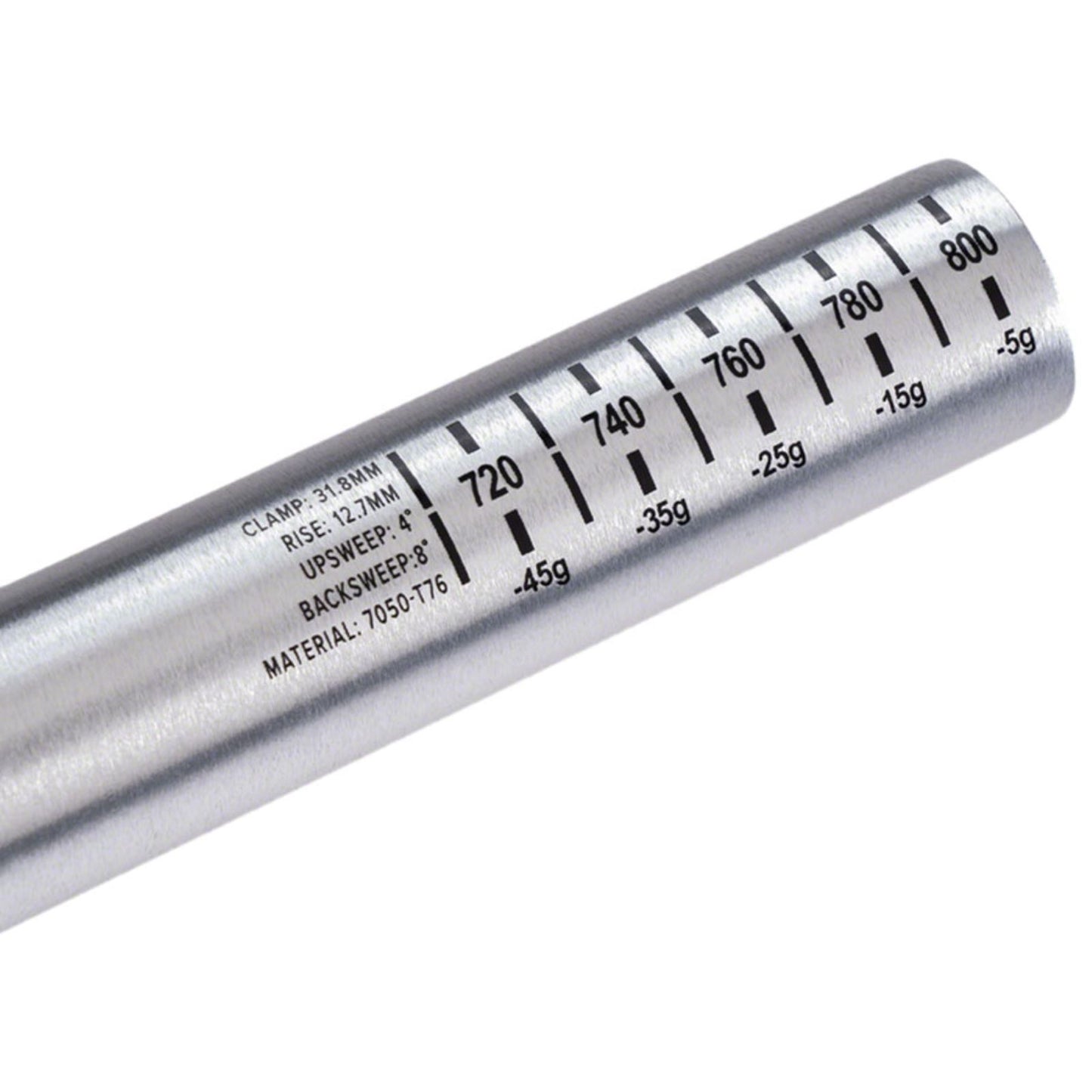 Protaper A12 Handlebar - 810mm 12mm Rise 31.8mm, Aluminum, Polished Silver 301-39632-A002_1419274
