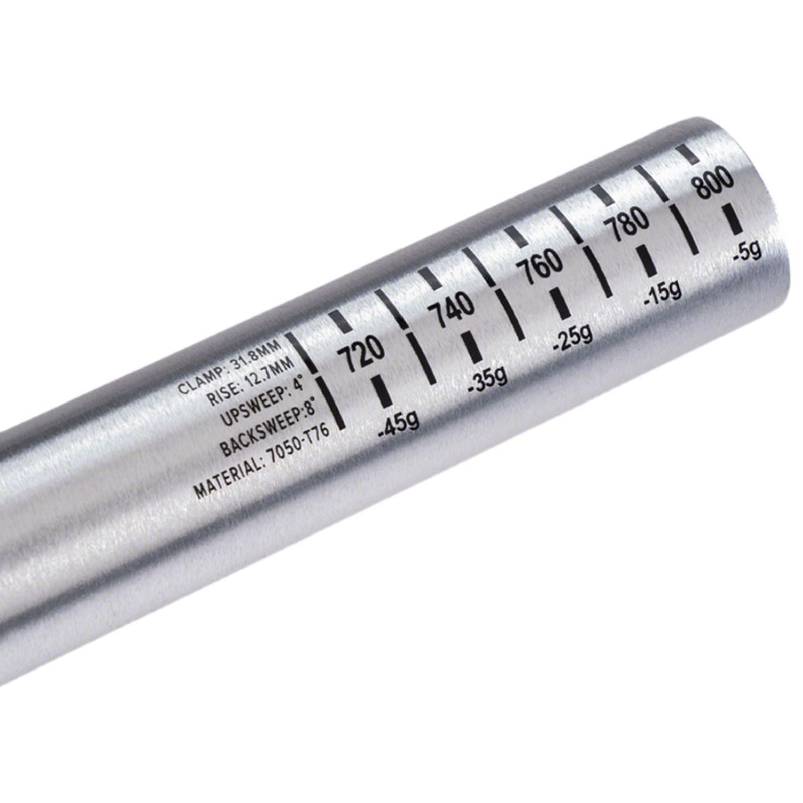 Protaper A12 Handlebar - 810mm 12mm Rise 31.8mm, Aluminum, Polished Silver 301-39632-A002_1419274