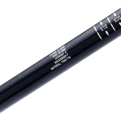 Protaper A25Y Handlebar - 680mm, 25mm Rise, 31.8mm, Aluminum, Polish Black 301-39678-A101_1419248
