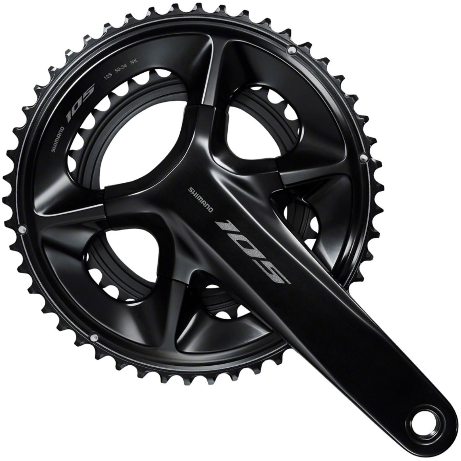 Shimano Crankset - 165mm - 12-Speed - 50/34t - 110 Asymmetric BCD - Black [MPN: IFCR7100AX04]_1416046