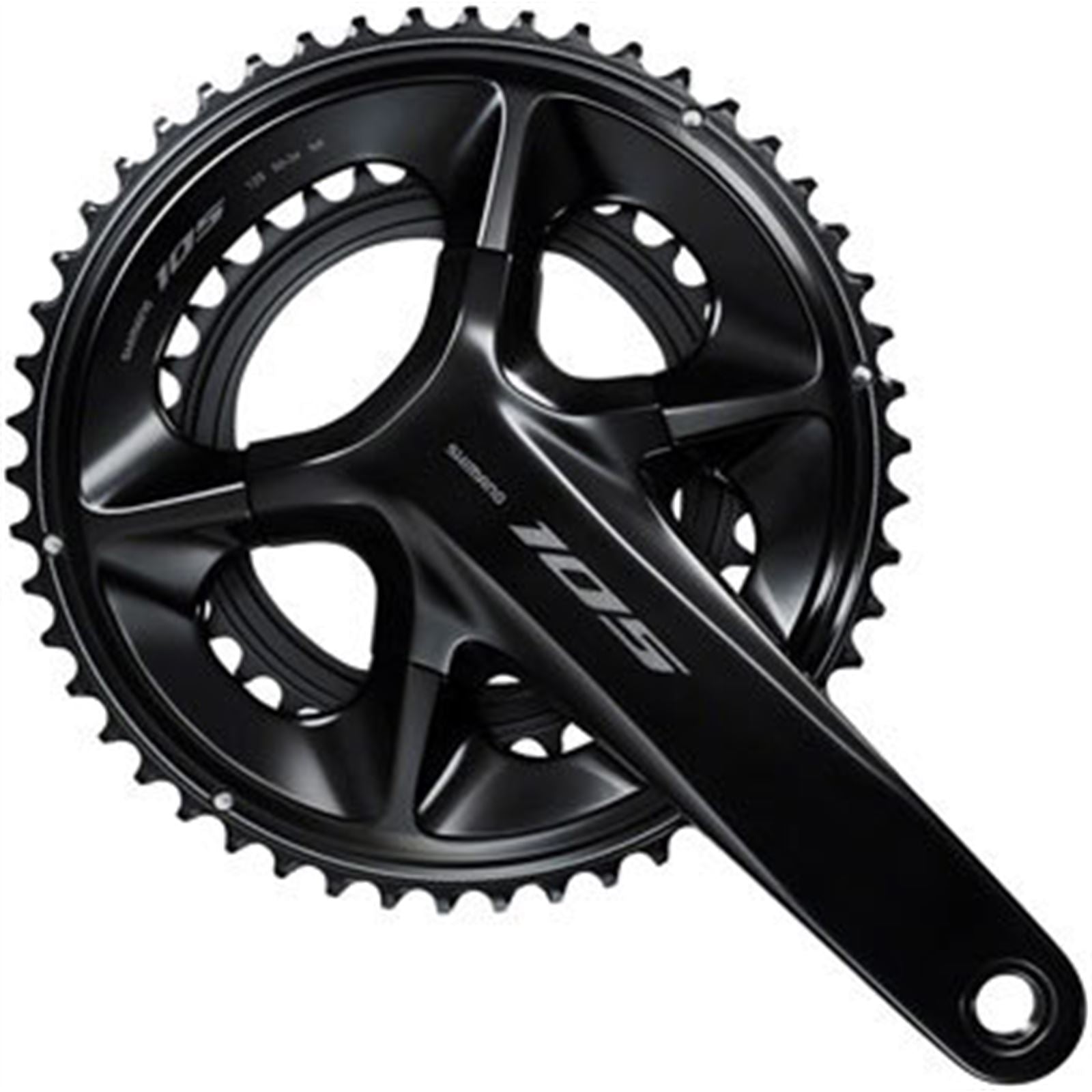 Shimano Crankset - 172.5mm - 12-Speed - 50/34t - Black - 105 FC-R7100  [MPN: IFCR7100DX04]_1403480