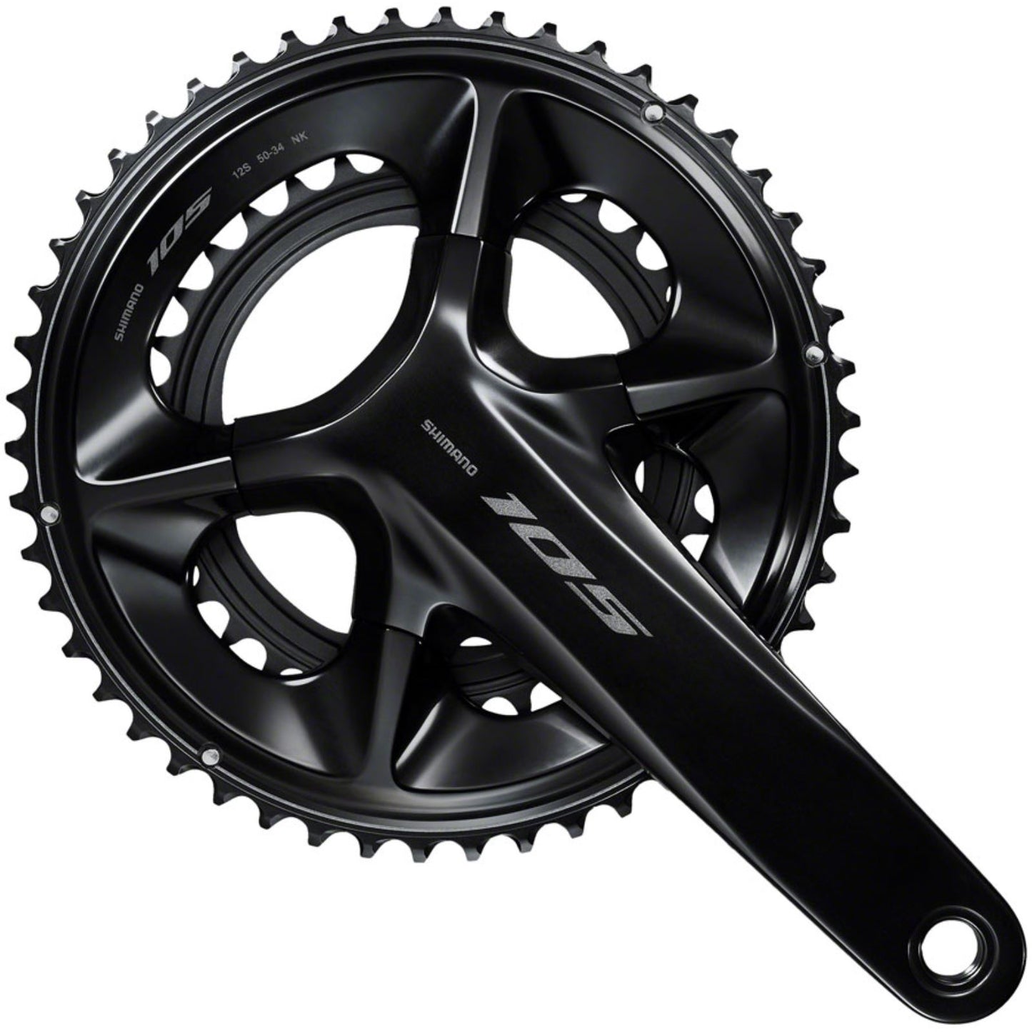 Shimano Crankset - 160mm - 12-Speed - 50/34t - 110 Asymmetric BCD - Black [MPN: IFCR7100MX04]_1416049