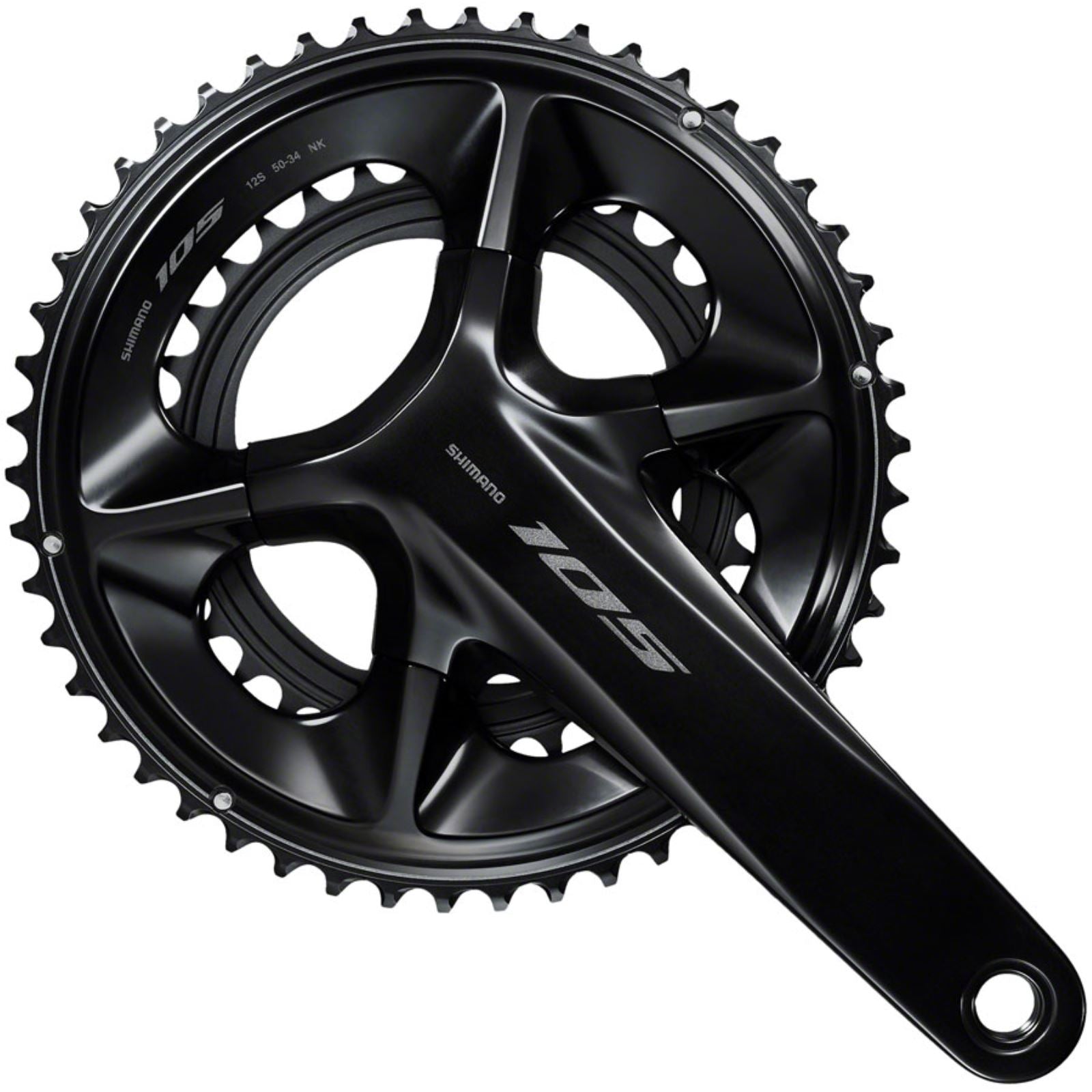 Shimano Crankset - 160mm - 12-Speed - 50/34t - 110 Asymmetric BCD - Black [MPN: IFCR7100MX04]_1416049