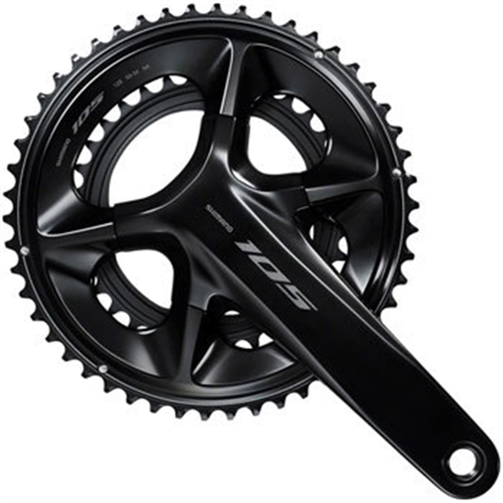 Shimano Crankset - 175mm - 12-Speed - 50/34t - Black - 105 FC-R7100  [MPN: IFCR7100EX04]_1403491