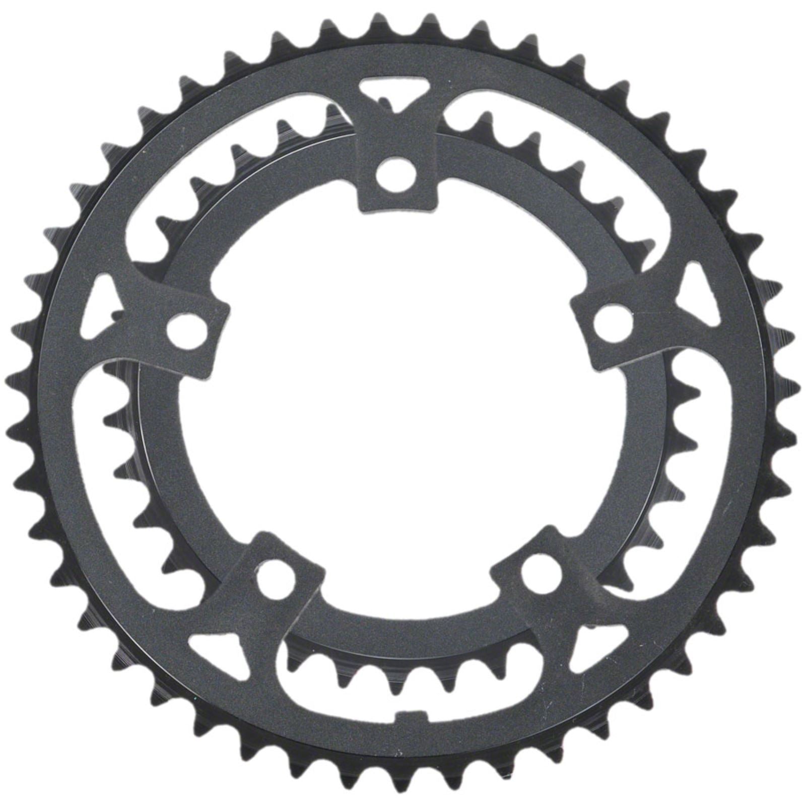 Samox 219AA Chainring Set - 46/34t, 110 BCD, Aluminum Rings, Black [MPN: 219AA]_1416709