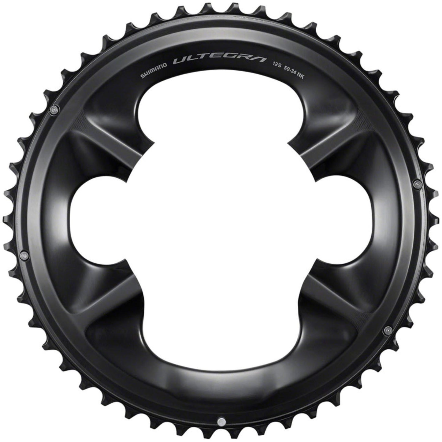 Shimano Chainring - 50t - Asymmetric 110 BCD - Black - NK - 12-Speed [MPN: Y0NG98010]_1416604