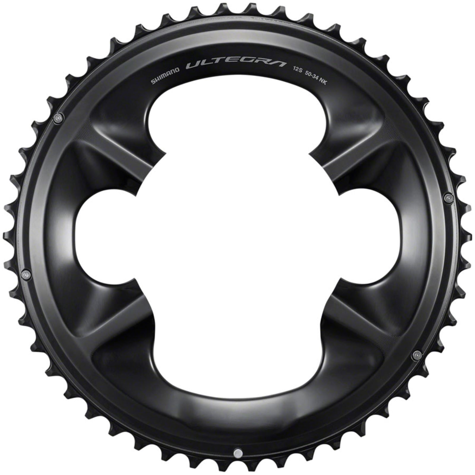 Shimano Chainring - 50t - Asymmetric 110 BCD - Black - NK - 12-Speed [MPN: Y0NG98010]_1416604