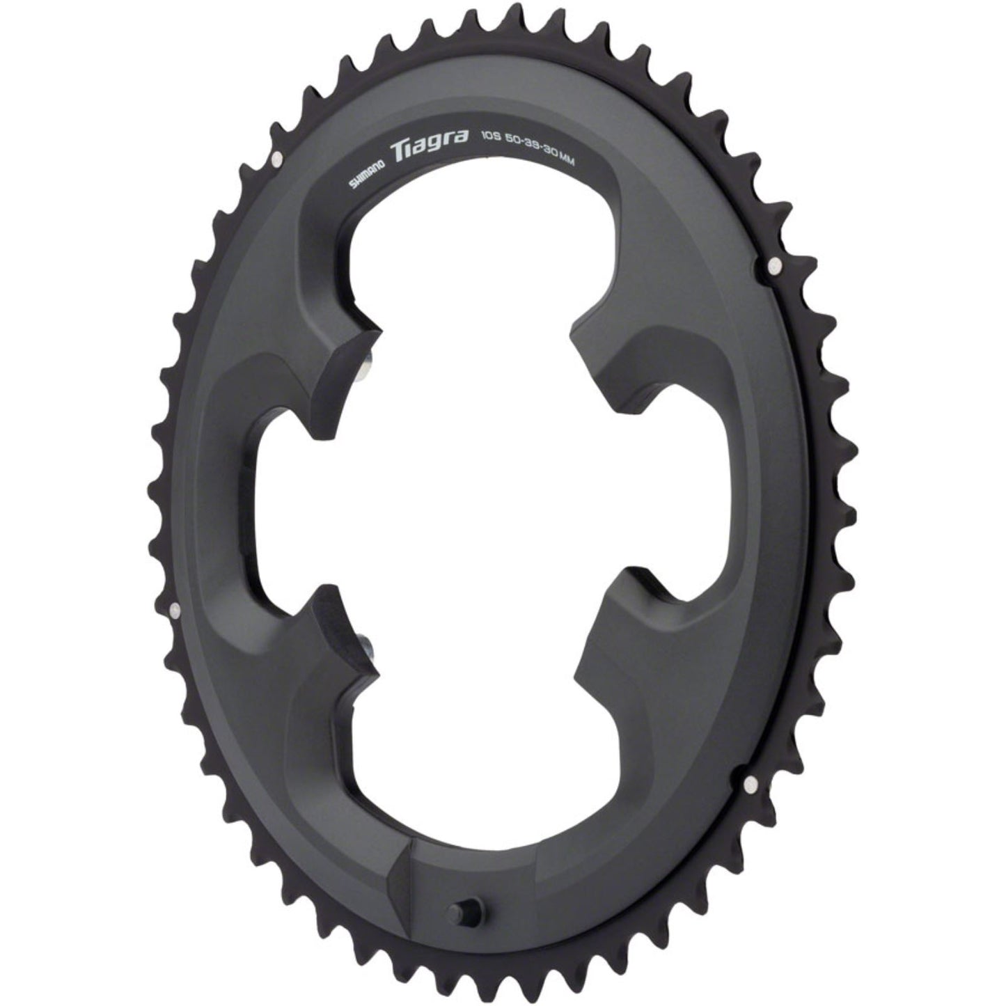 Shimano Chainring - 50t - Asymmetric 110 BCD - Black - 10-Speed [MPN: Y1RD98030]_1416725