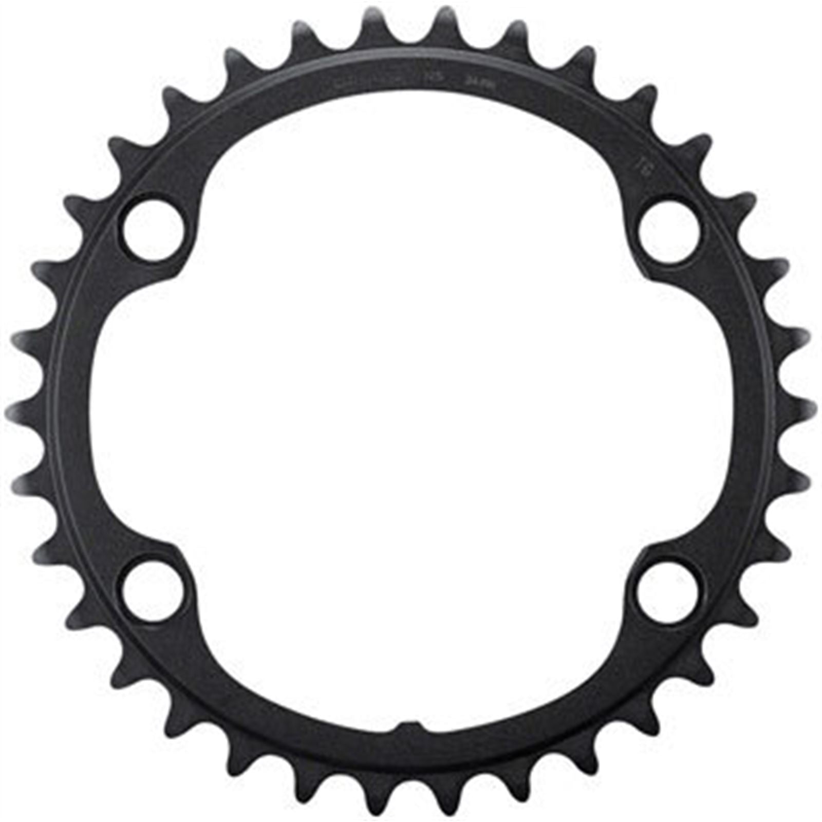 Shimano Ultegra FC-R8100 12-Speed Chainring - 34t, Asymmetric 110 BCD, Black [MPN: Y0NG34000]_1403509