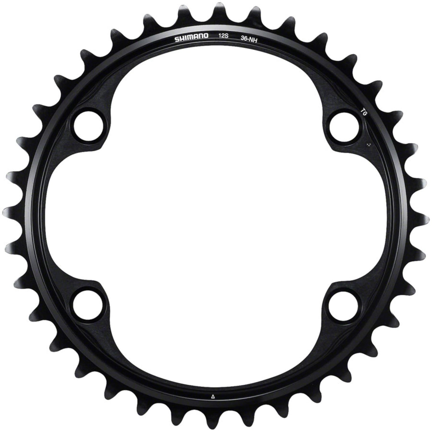 Shimano Chainring - 36t - Asymmetric 110 BCD - Black - NH - 12-Speed [MPN: Y0MZ36000]_1416615