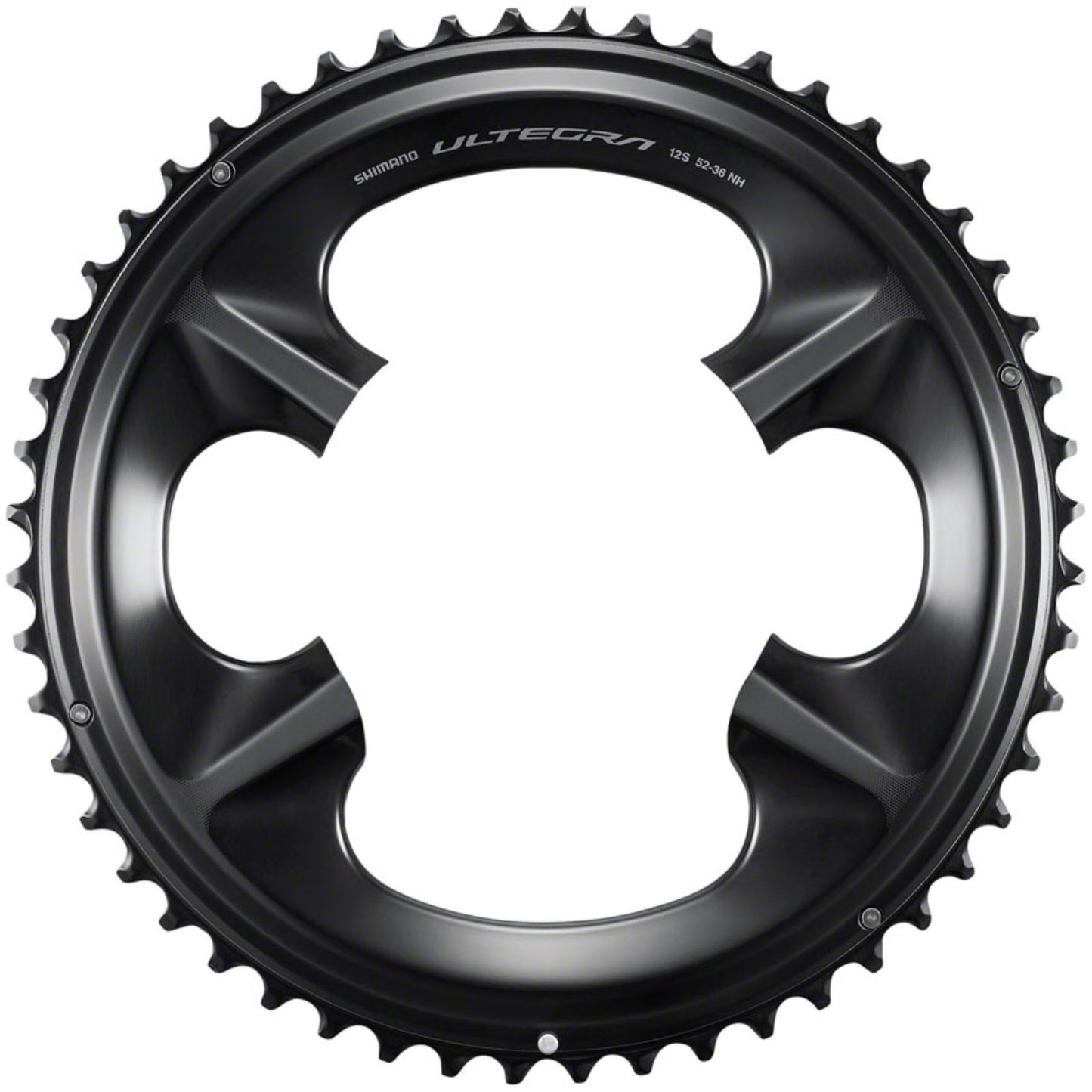 Shimano 12-Speed Chainring - 52t - Asymmetric 110 BCD - Black - NH [MPN: Y0NG98020]_1416533
