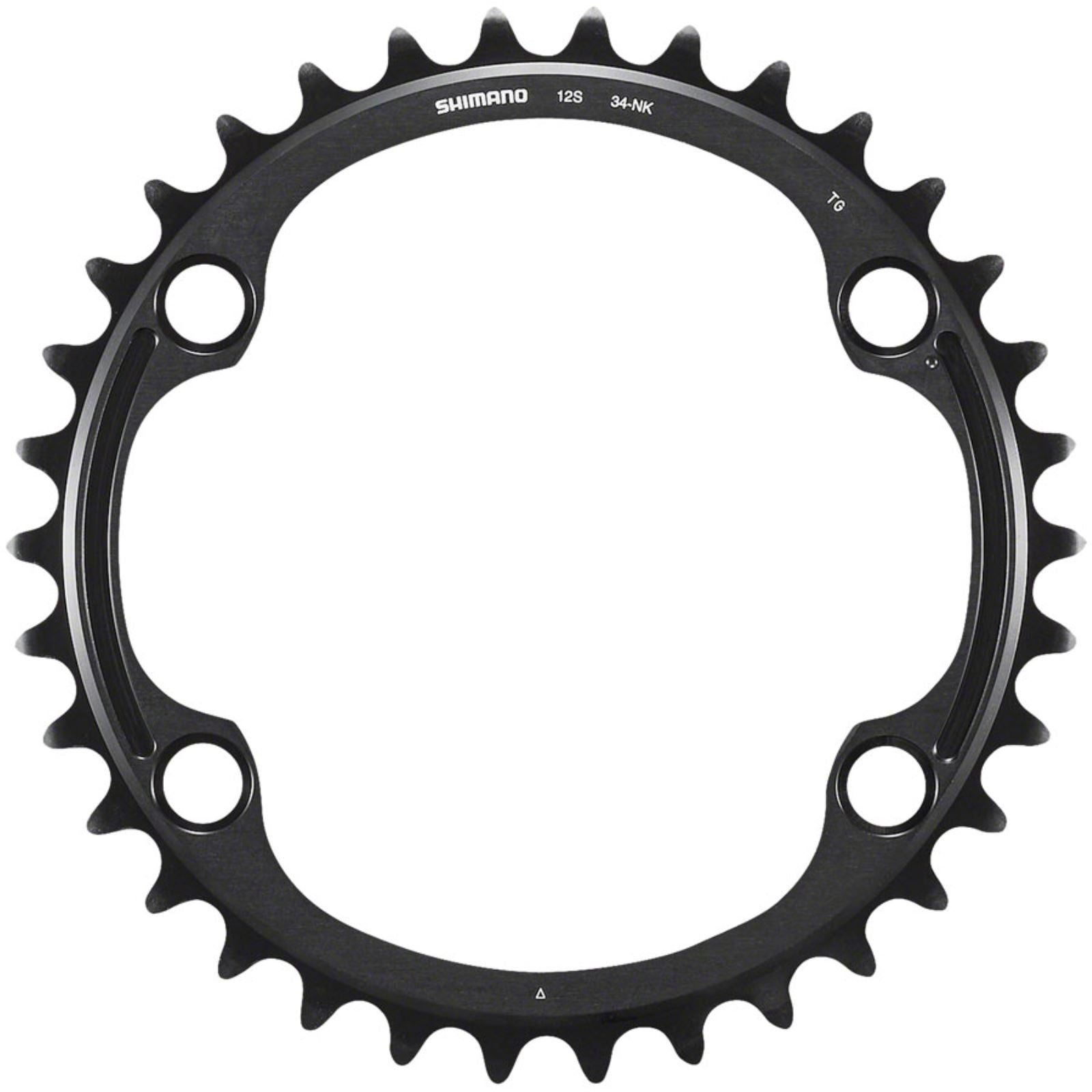 Shimano Chainring - Asymmetric 110 BCD - Black - 12-Speed - Dura-Ace FC-R9200 [MPN: Y0MZ34000]_1416614