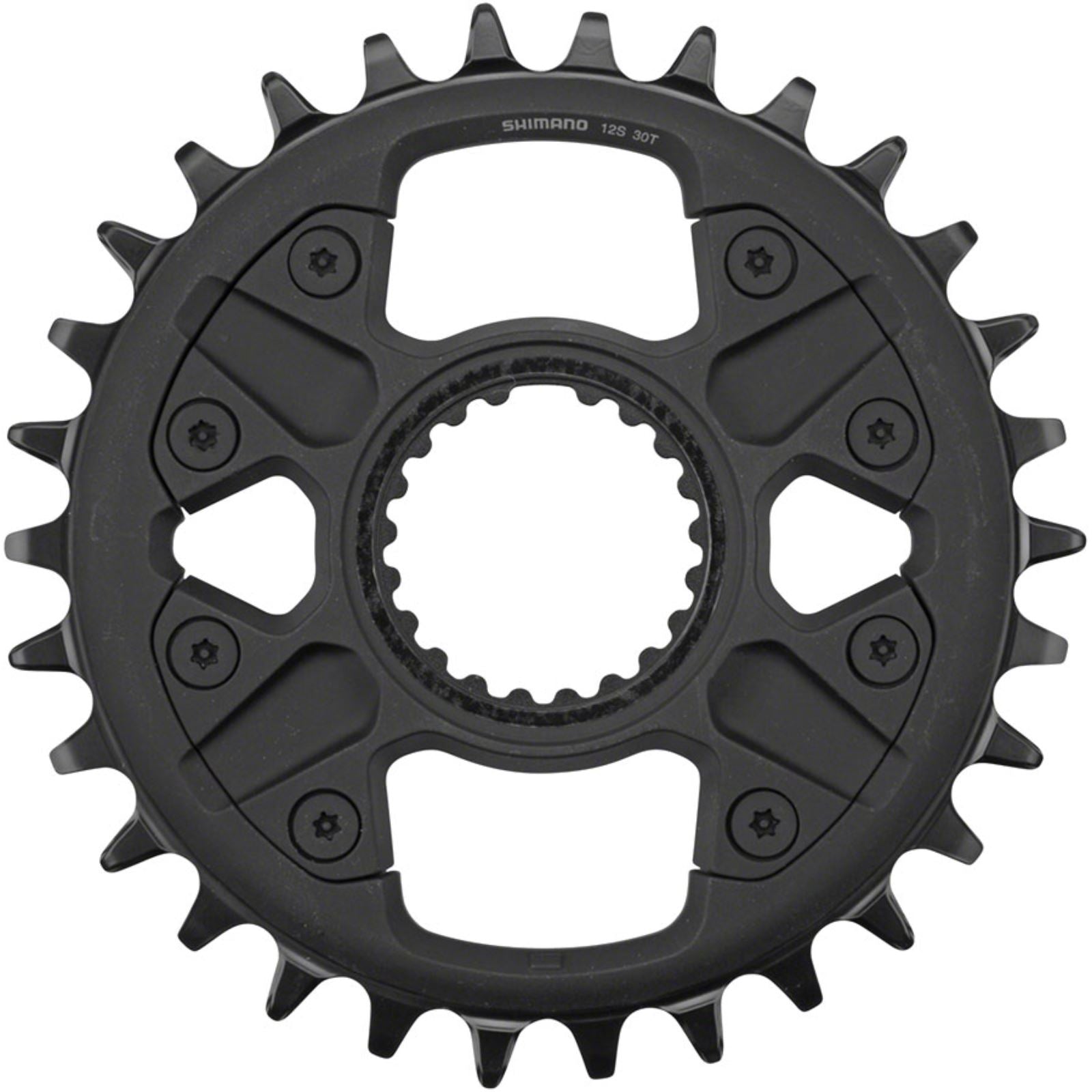 Shimano Direct Mount Chainring - 30t - 12-Speed - Black - Deore FC-M6100-1  [MPN: Y0L198040]_1416583