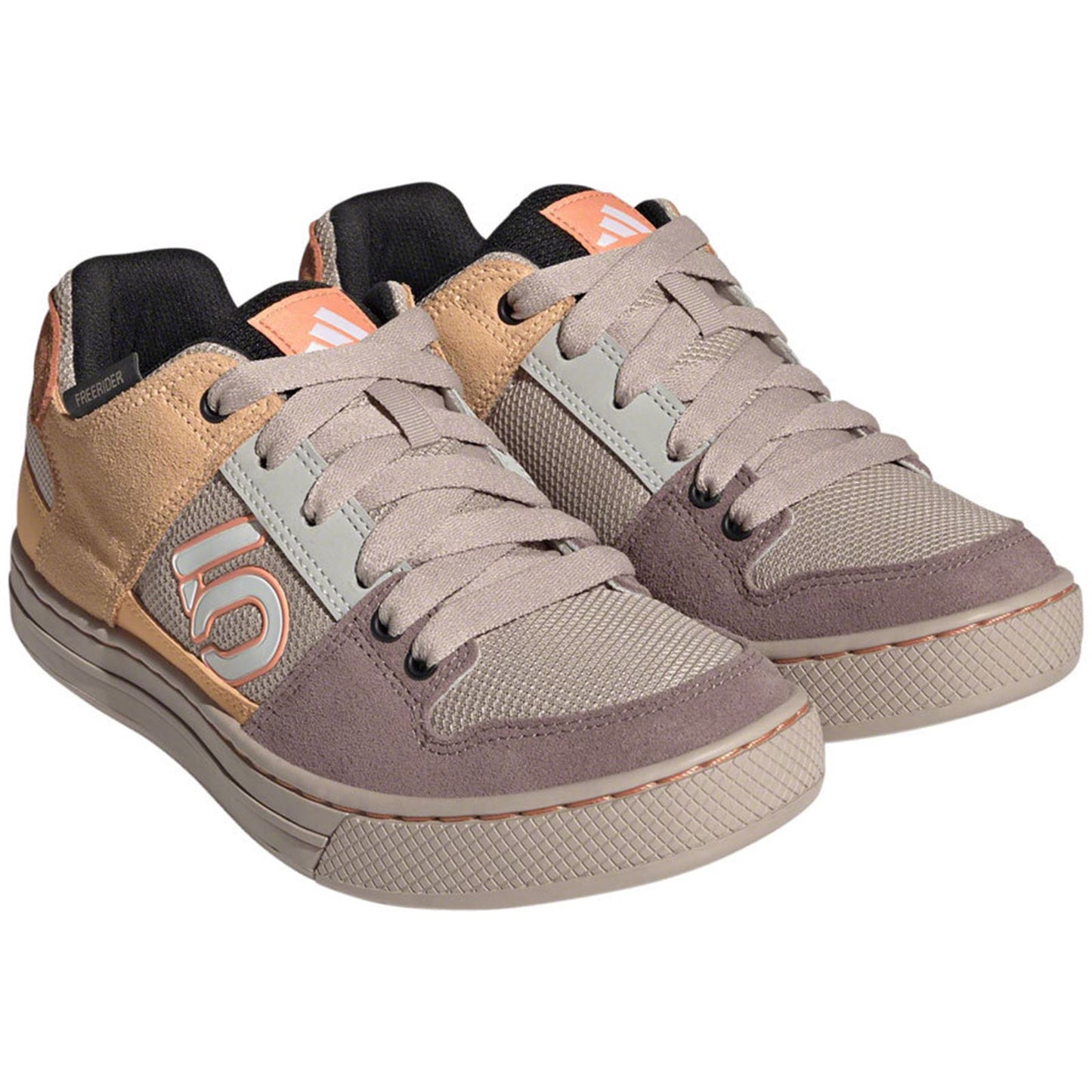 Five Ten Women's Freerider Flat Shoes - Wonder Taupe/White/Orange_1406867