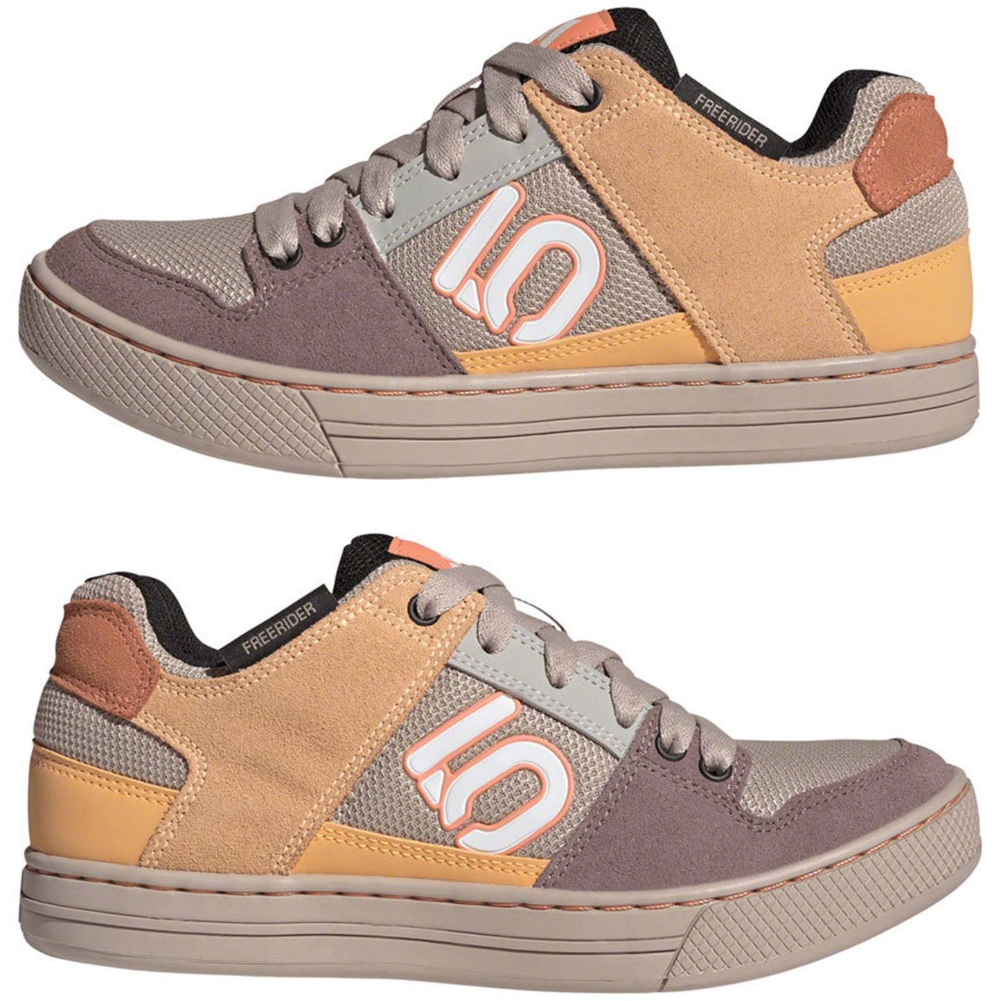 Five Ten Women's Freerider Flat Shoes - Wonder Taupe/White/Orange_1406871