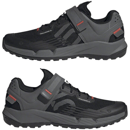 Five Ten Men's Trailcross Mountain Clipless Shoes - Black/Gray/Red_1405828