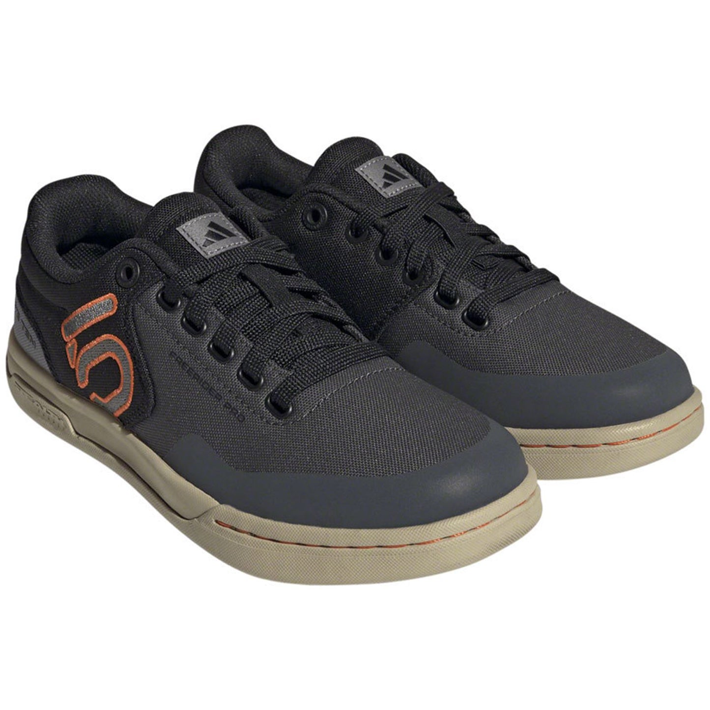 Five Ten Women's Freerider Pro Canvas Flat Shoes - Gray/Orange_1407033
