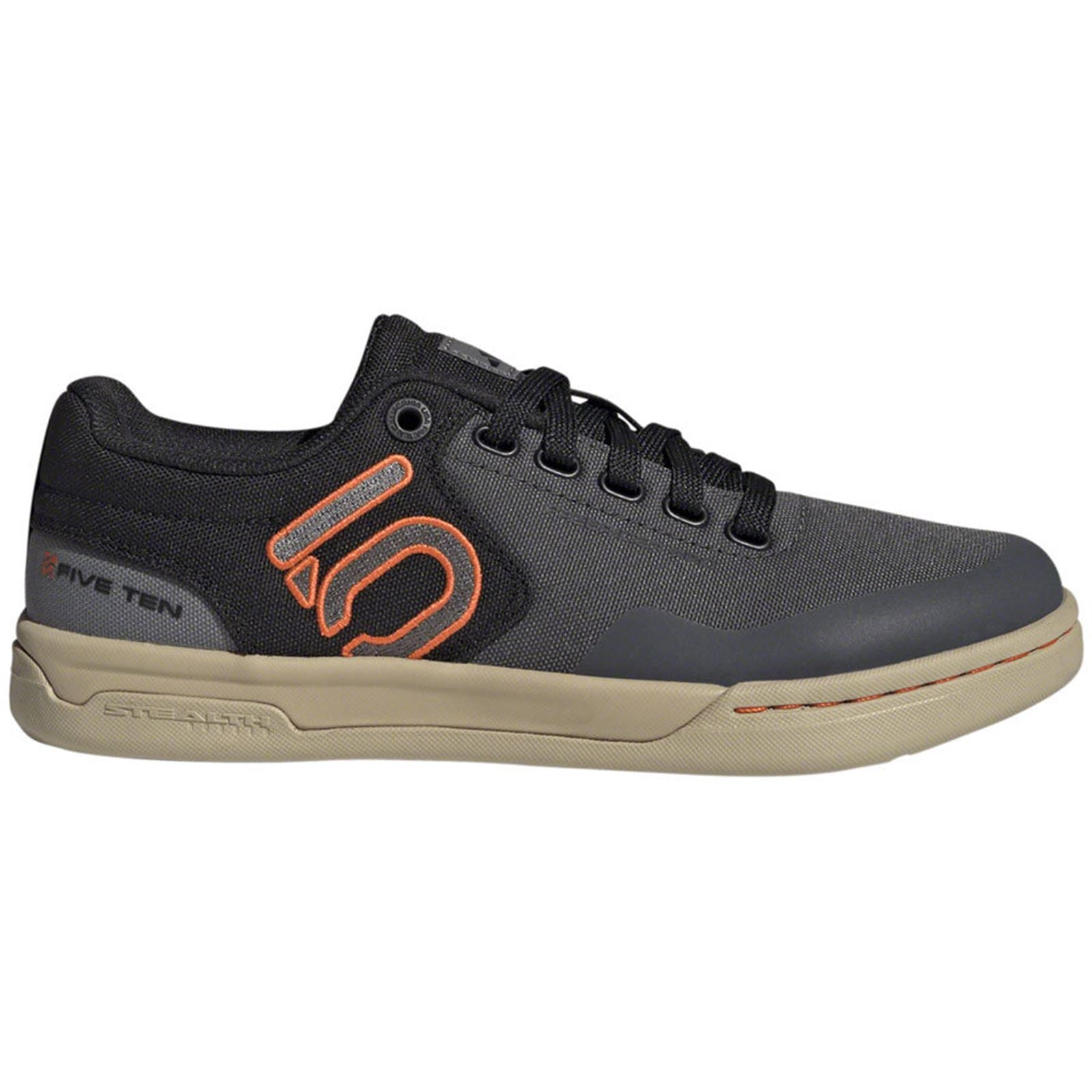 Five Ten Women's Freerider Pro Canvas Flat Shoes - Gray/Orange_1407037