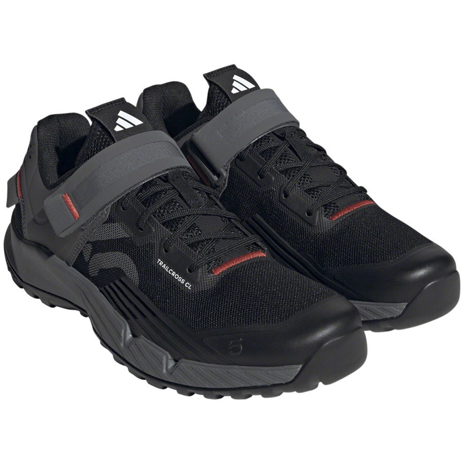Five Ten Women's Trailcross Mountain Clipless Shoes - Black/Gray/Red_1406329