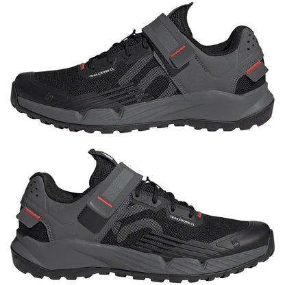 Five Ten Women's Trailcross Mountain Clipless Shoes - Black/Gray/Red_1406333