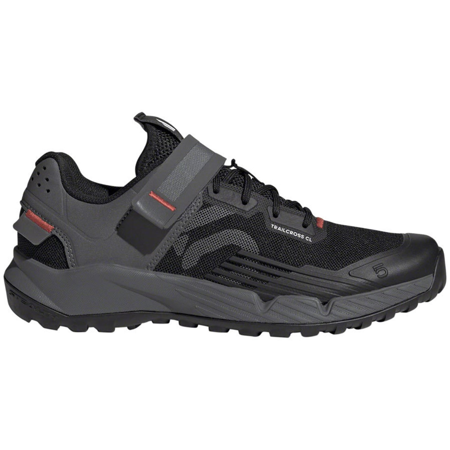 Five Ten Women's Trailcross Mountain Clipless Shoes - Black/Gray/Red_1406334