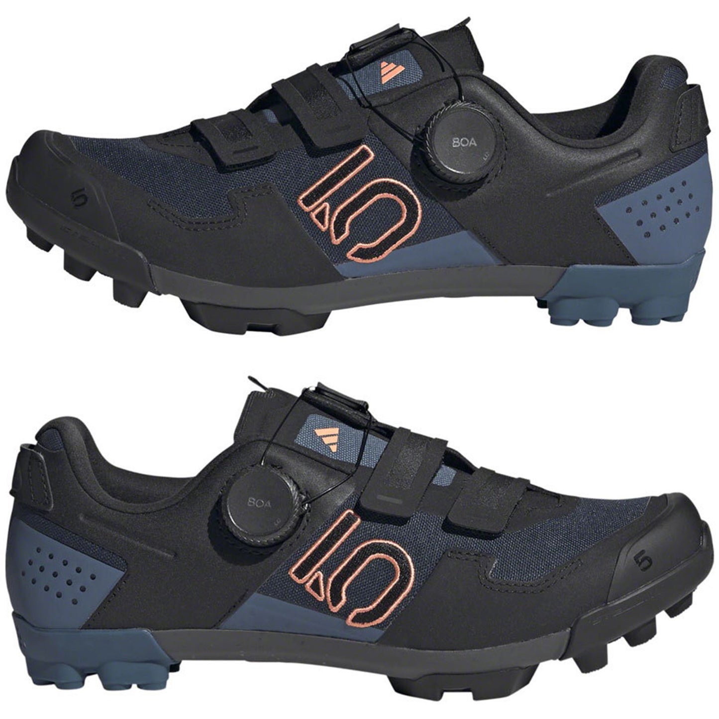 Five Ten Women's Kestrel BOA Mountain Clipless Shoes - Black/Coral Fusion_1408032