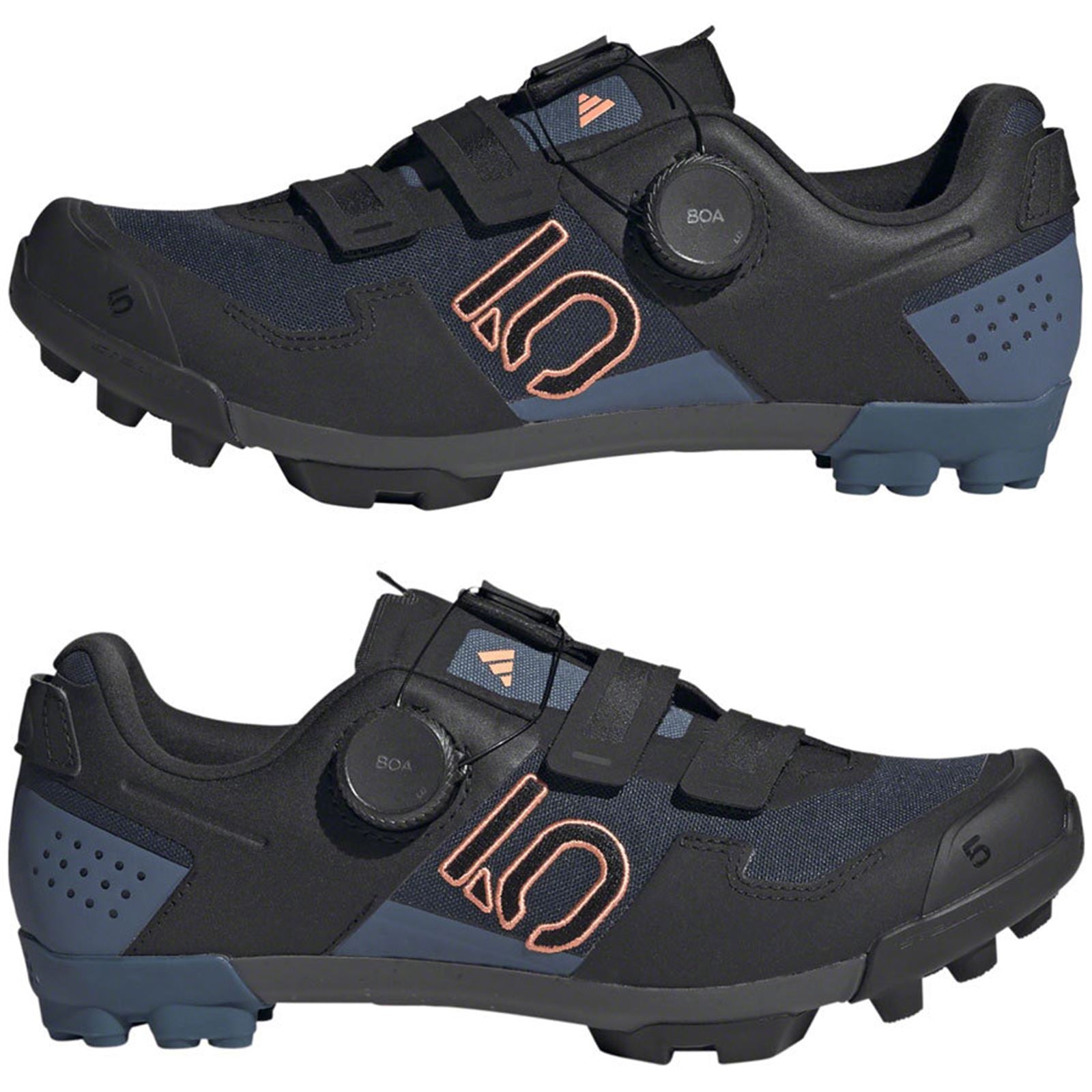 Five Ten Women's Kestrel BOA Mountain Clipless Shoes - Black/Coral Fusion_1408032