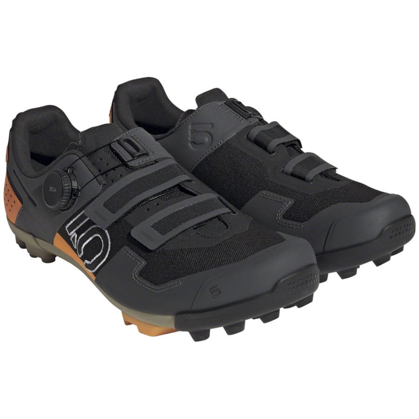 Five Ten Men's Kestrel BOA Mountain Clipless Shoes - Black/White/Orange - 6 [MPN: HQ3549-6]_1407092