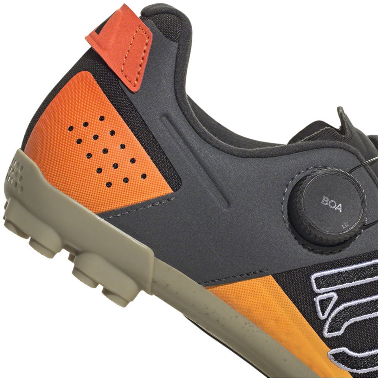 Five Ten Men's Kestrel BOA Mountain Clipless Shoes - Black/White/Orange - 6 [MPN: HQ3549-6]_1407085