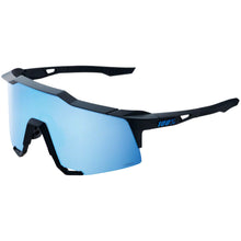 100% Speedcraft Sunglasses - Matte Black - HiPER Blue Mirror Lens 60007-00004_1417253