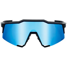 100% Speedcraft Sunglasses - Matte Black - HiPER Blue Mirror Lens 60007-00004_1417254