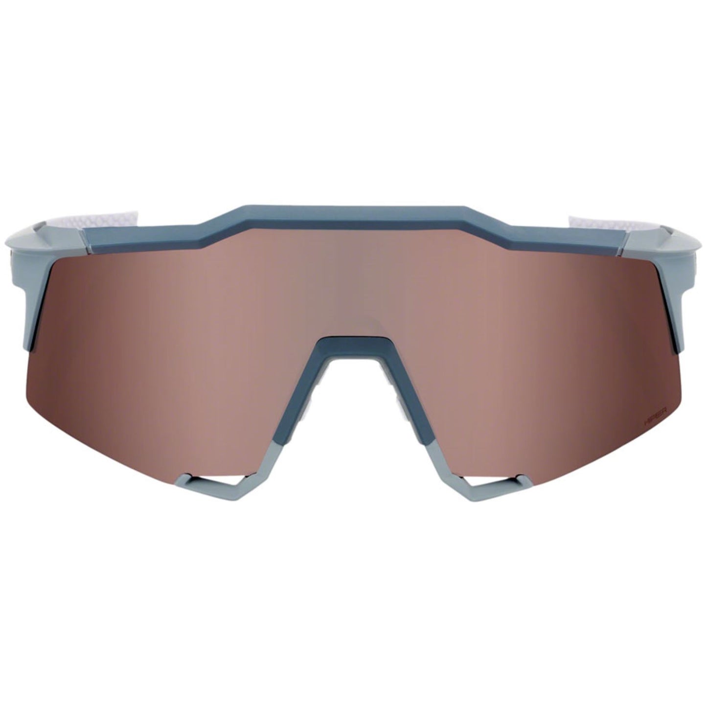 100% Speedcraft Sunglasses - Soft Tact Gray - Hiper Silver Mirror Lens 60007-00002_1417251