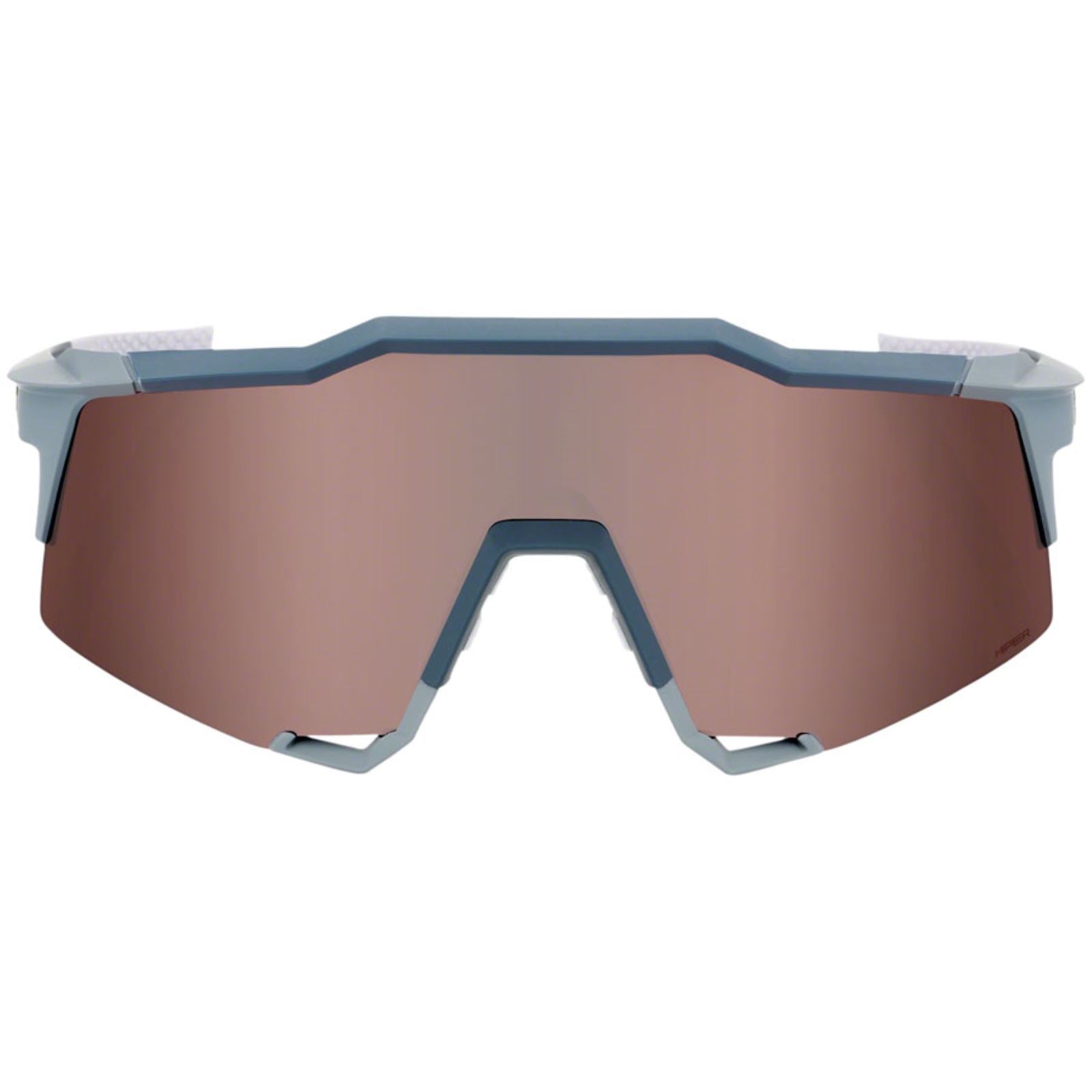 100% Speedcraft Sunglasses - Soft Tact Gray - Hiper Silver Mirror Lens 60007-00002_1417251