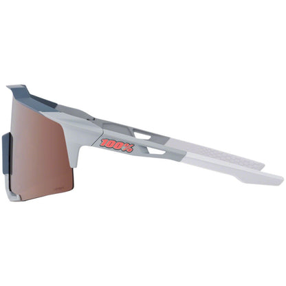 100% Speedcraft Sunglasses - Soft Tact Gray - Hiper Silver Mirror Lens 60007-00002_1417252