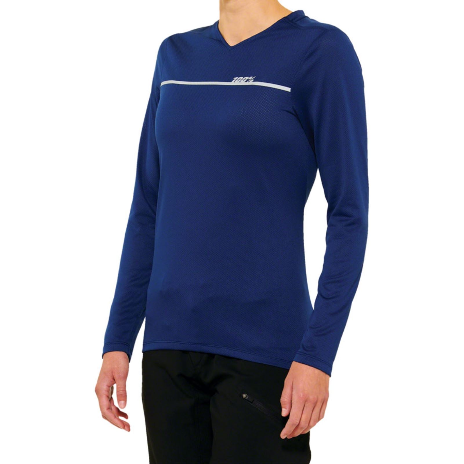 100% Women's Ridecamp Jersey - Short Sleeve - Navy Blue_1420593