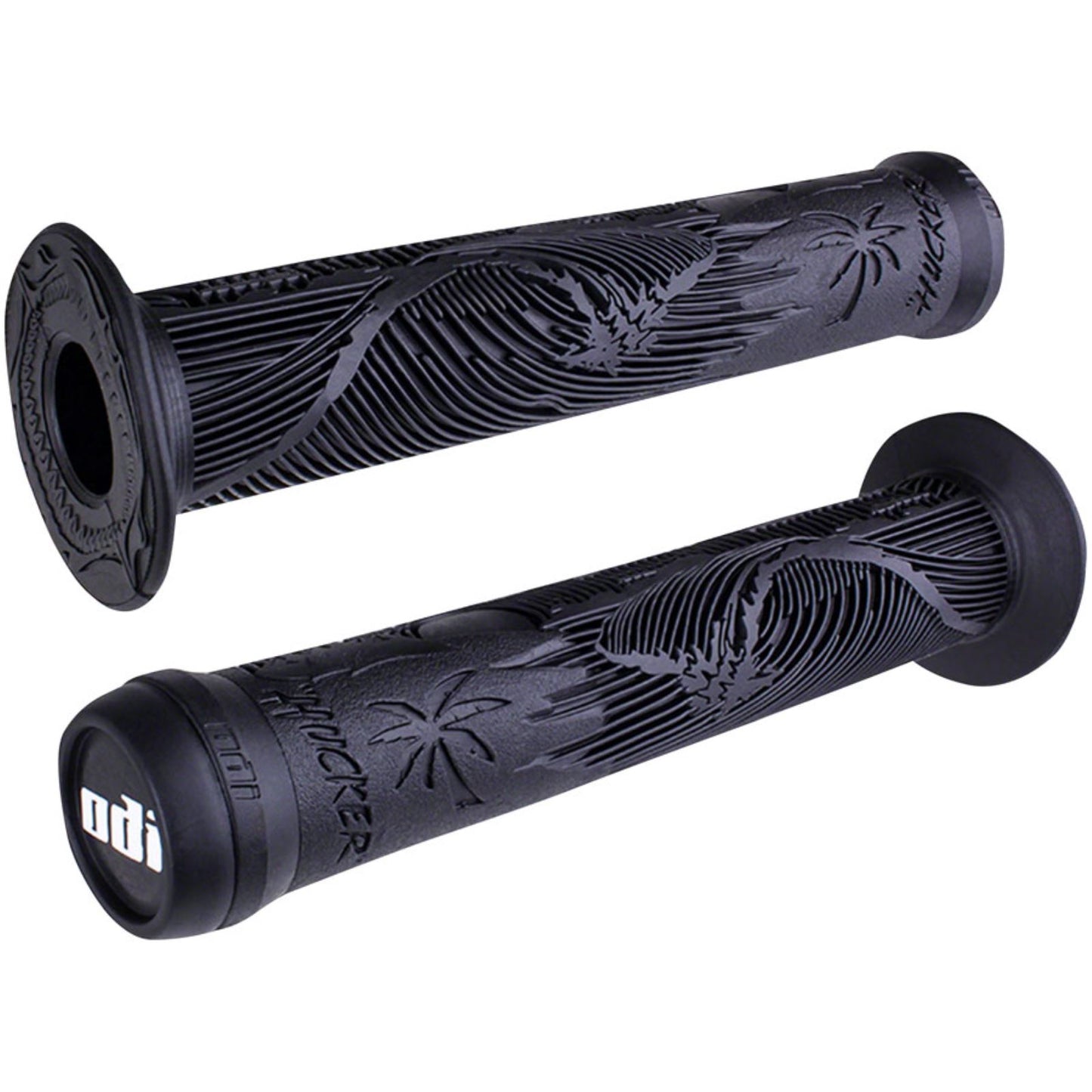ODI Hucker Grips - Black, Flange [MPN: F01HFB]_1419852