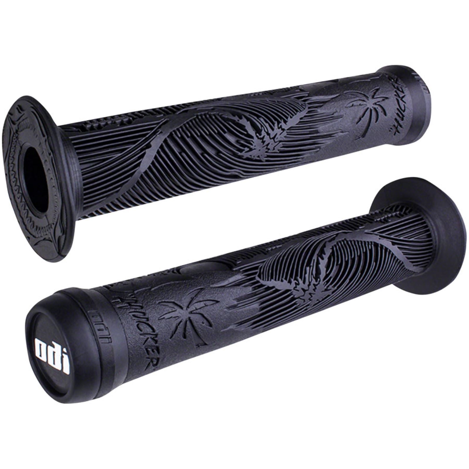 ODI Hucker Grips - Black, Flange [MPN: F01HFB]_1419852