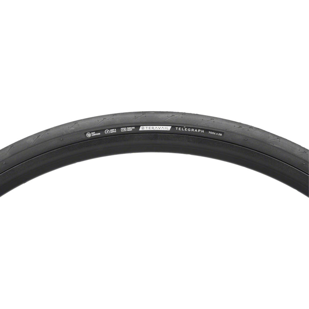 Teravail Telegraph Tire - 700 x 28 - Tubeless - Folding - Black [MPN: 19-000362]_1436326