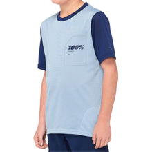 100% Youth Ridecamp Jersey - Blue/Navy - Short Sleeve_1420659