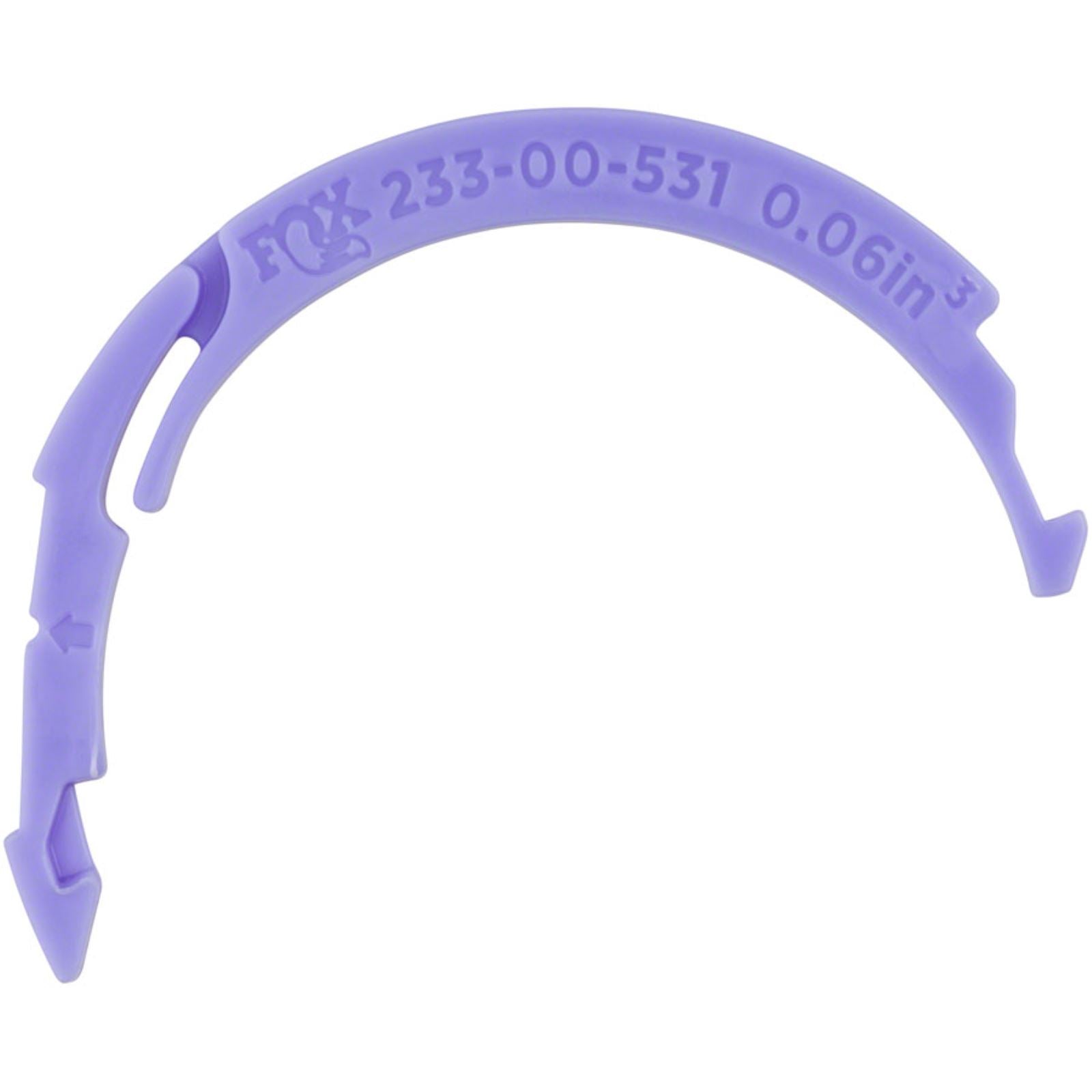 Fox Factory Volume Spacers - Nude 5 T/TR 2022 - XV Chamber, .06in - Purple - Each 233-00-531_1422941