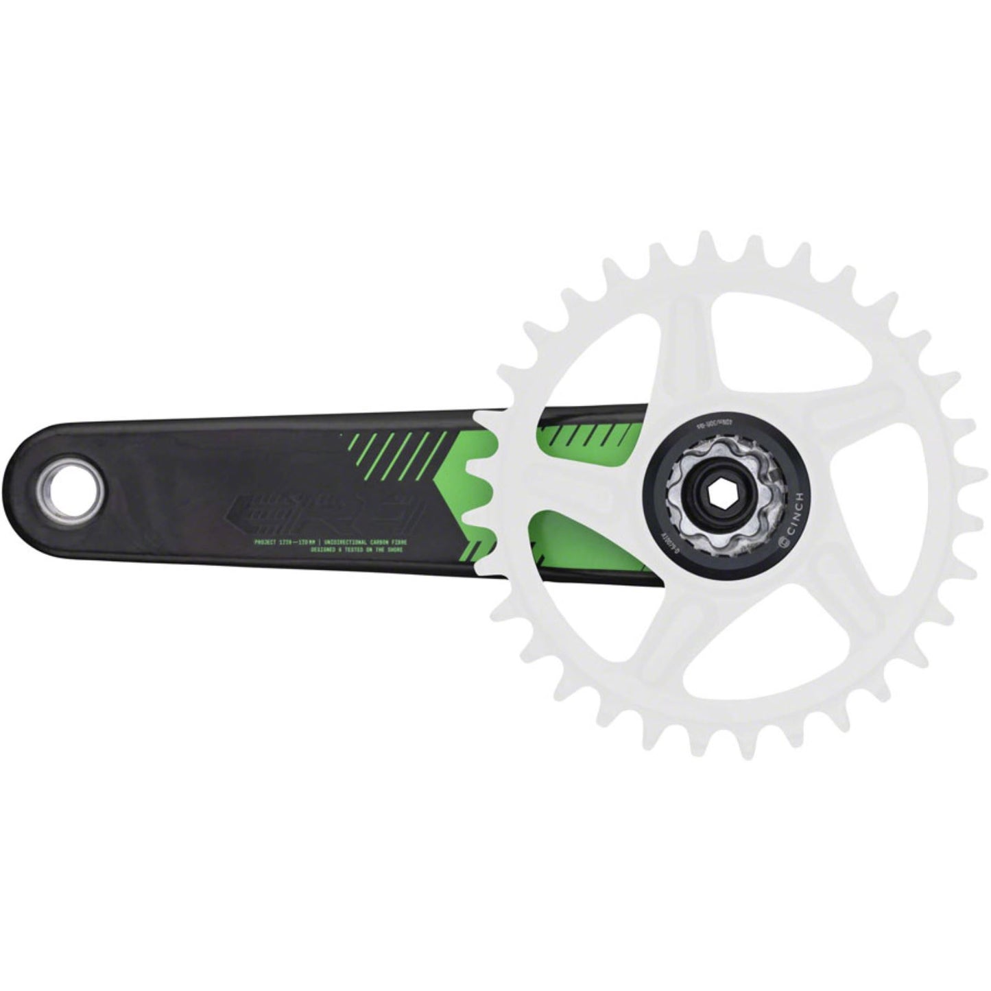 Race Face ERA Crankset - 170mm - Direct Mount - Carbon/Green [MPN: CK23ERA136ARM170P802]_1415830