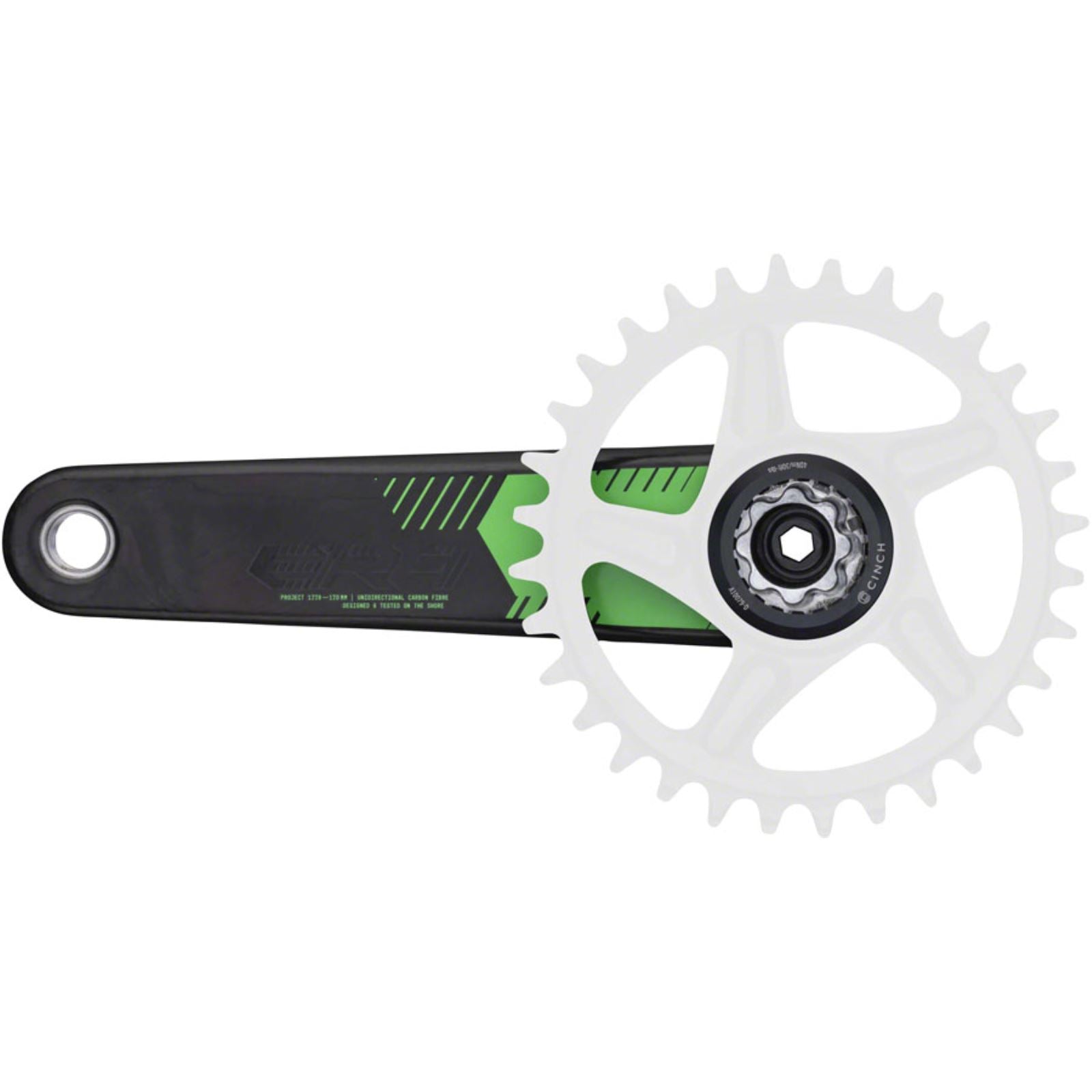 Race Face ERA Crankset - 170mm - Direct Mount - Carbon/Green [MPN: CK23ERA136ARM170P802]_1415830
