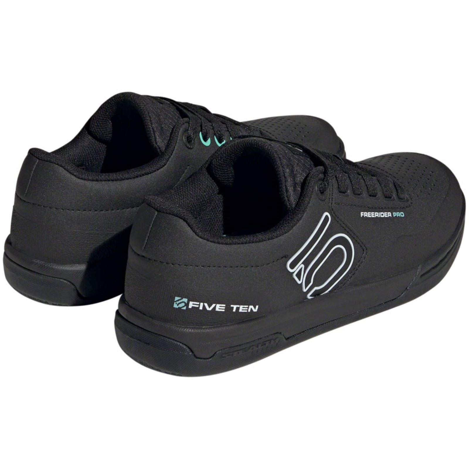 Five Ten Freerider Pro Flat Women's Shoes - Black/White/Acid Mint_1428525