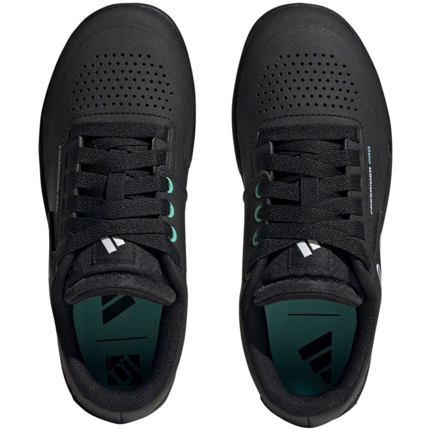 Five Ten Freerider Pro Flat Women's Shoes - Black/White/Acid Mint_1428526