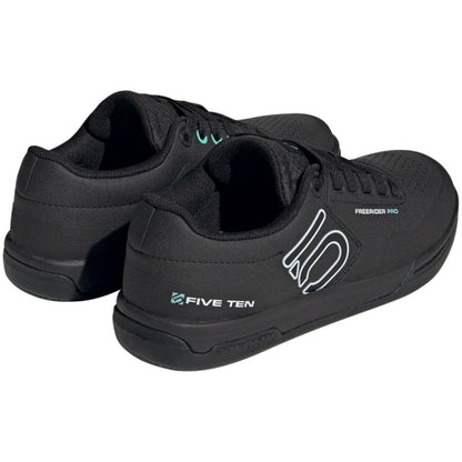 Five Ten Freerider Pro Flat Shoes - Women's - Black/White/Acid Mint - Size 5 [MPN: IF7438-5]_1428475