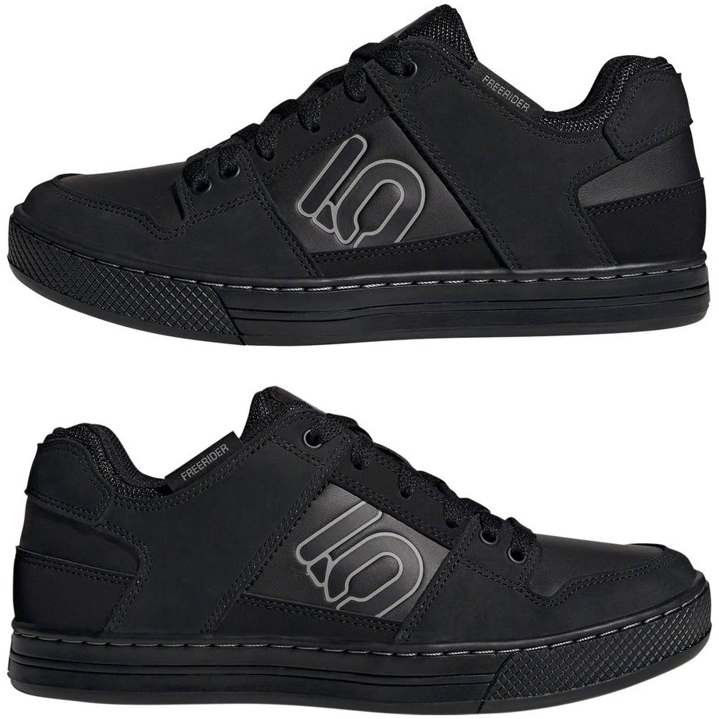 Five Ten Men's Freerider DLX Flat Shoes - Black/Gray_1408147