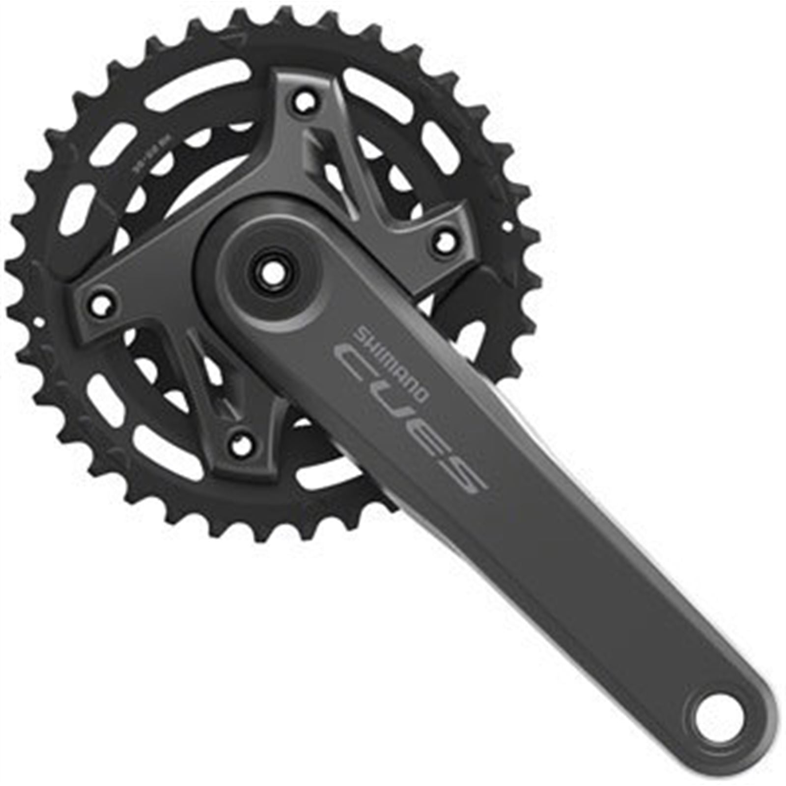 Shimano Crankset - 175mm - 9/10/11-Speed - Black - CUES FC-U6000-2B [MPN: EFCU60002BEX62]_1403450