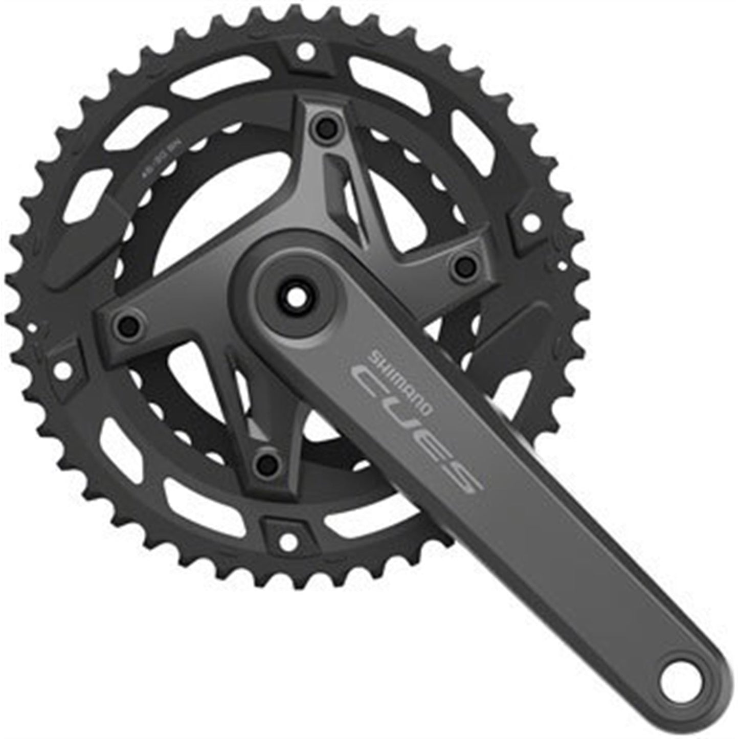 Shimano Crankset - 170mm - 9/10-Speed - 110 BCD - Black - CUES FC-U6000-2 [MPN: EFCU60002CX60X]_1403448
