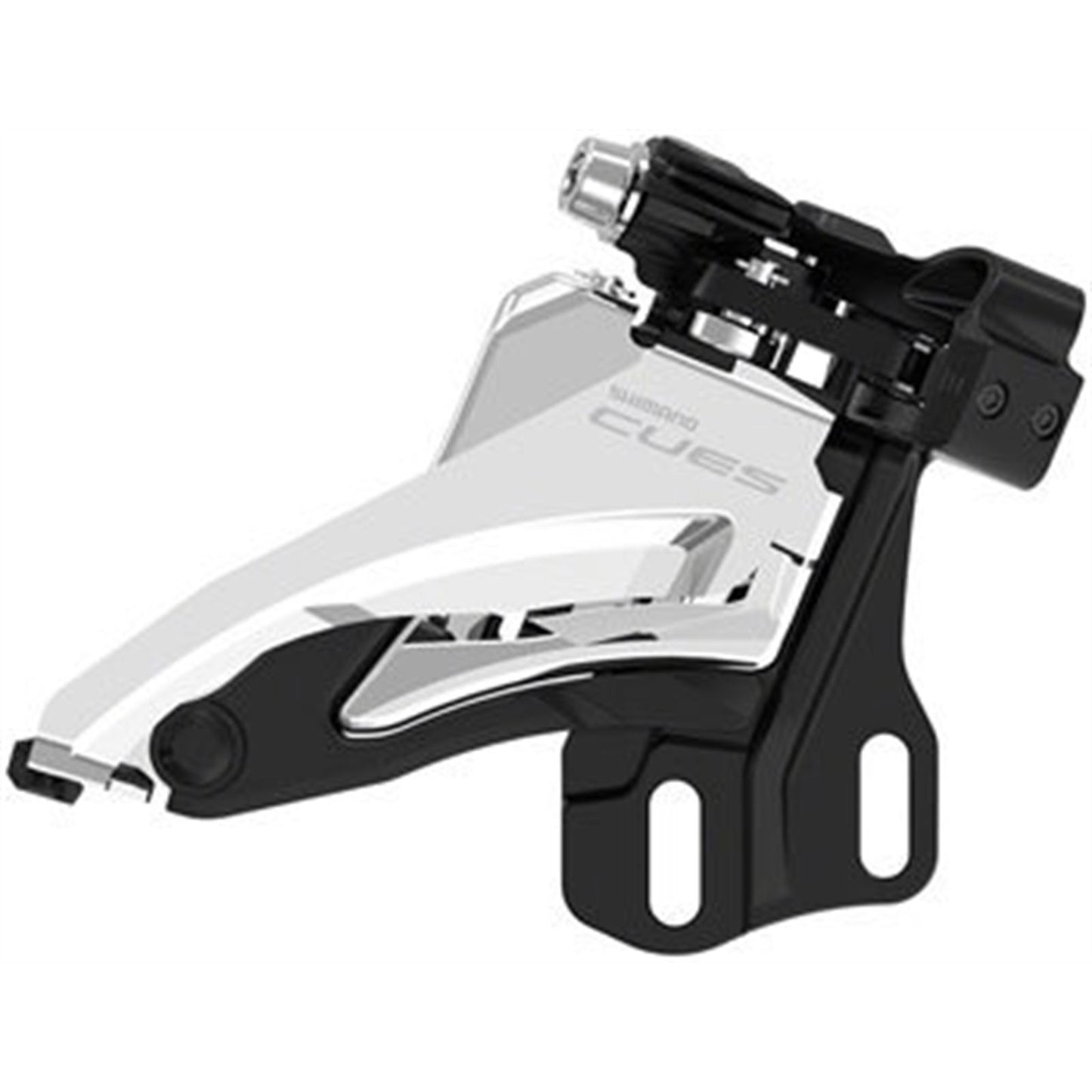 Shimano Front Derailleur - 9/10-Speed - Double - Side Swing - Black/Silver [MPN: EFDU4000E4]_1403585