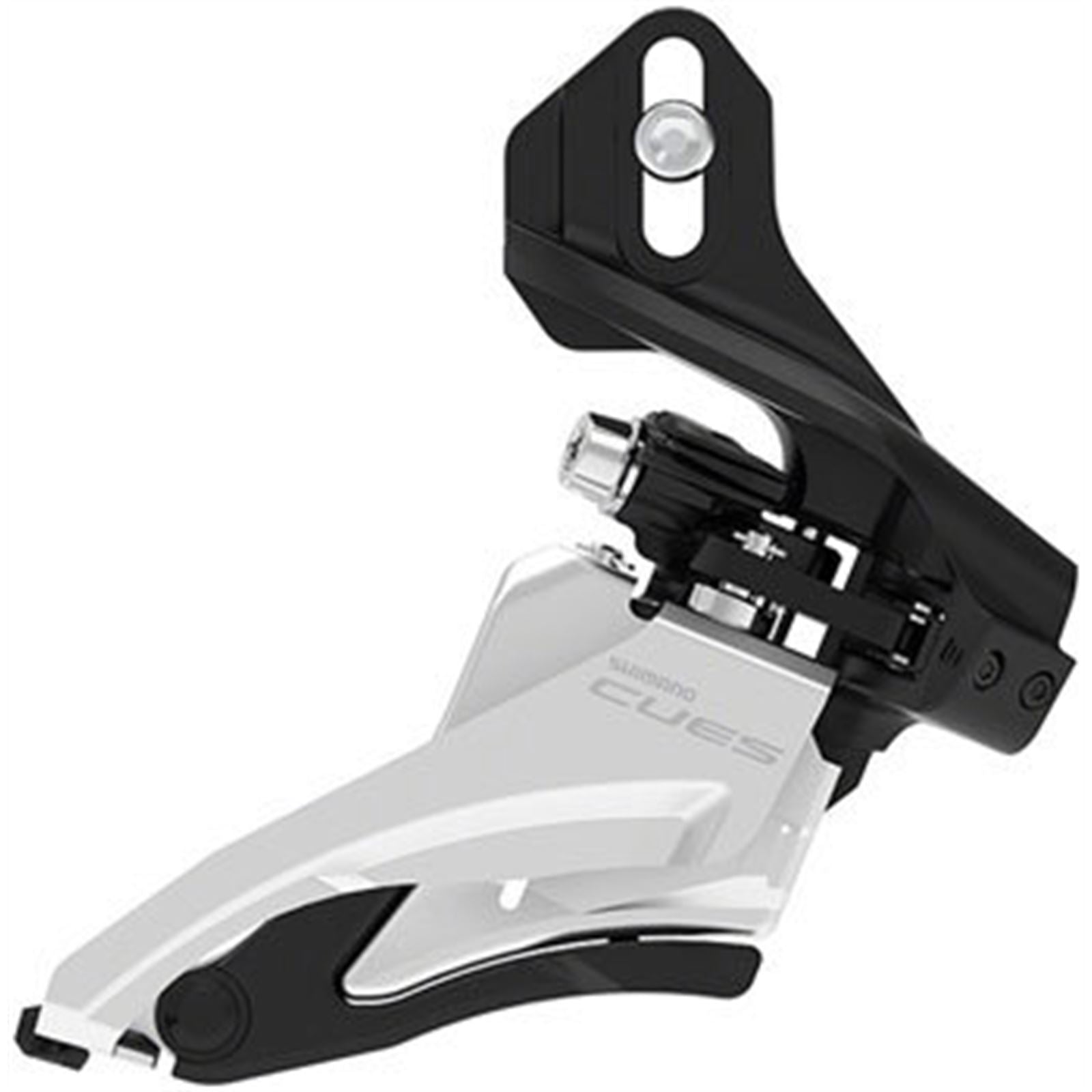 Shimano Front Derailleur - 9/10-Speed - Double - Side Swing - Black/Silver [MPN: EFDU4000D4]_1403584